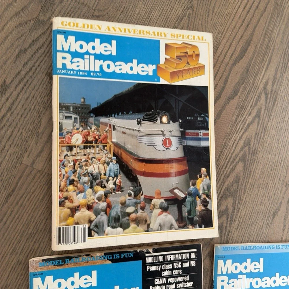 Model railroader Lot Of 7 Vintage Magazines 1982/1984